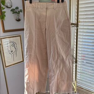 James Jeans Size 26 Taylor Blush Cream Wide-Leg Pant Trousers